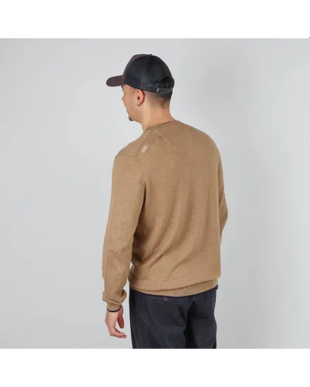 PULL ESSENTIEL COL ROND Homme Beige