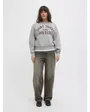 Sweat Femme JXMERLE RLX SHORT LS CREW SWT LN Gris