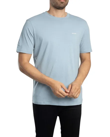 T-shirt col rond Homme DERO222 Bleu Clair