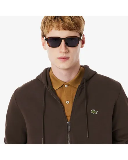 Sweat zip à capuche Homme MEN S FLEECE Marron