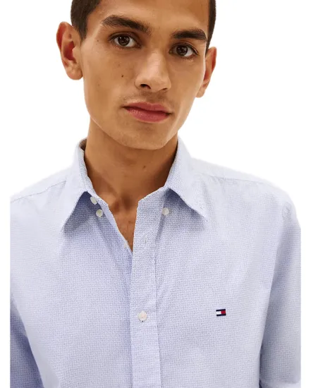 Chemise Homme FLEX POPLIN FAKE SOLID RF SHIRT Bleu