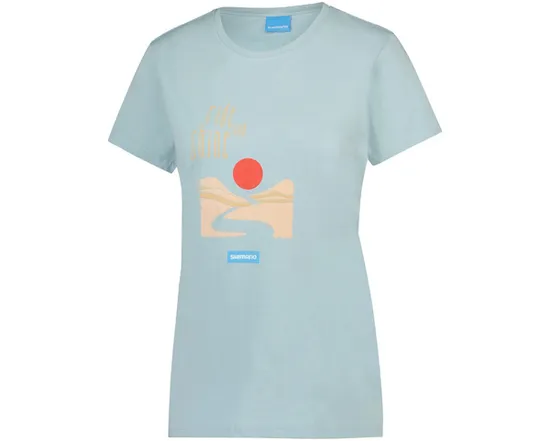 T-shirt manches courtes Femme GRAPHIC Bleu Transparent