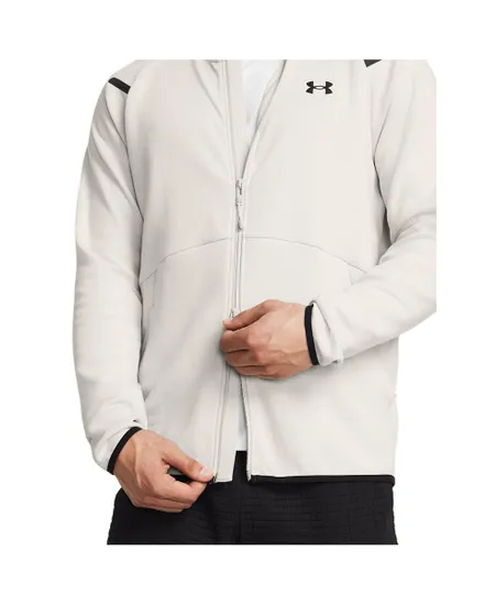 Veste zip à capuche Homme UA UNSTOPPABLE FLC FZ HD EU Beige