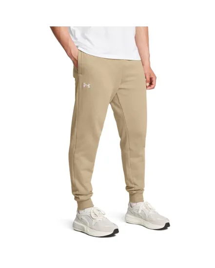 Pantalon de survetement Homme UA RIVAL FLEECE JOGGERS Beige