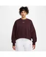 Sweat Femme W NSW PHNX FLC OOS CREW Bordeaux