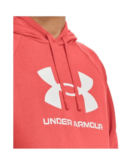 Sweat à capuche Homme UA RIVAL FLEECE LOGO HD Rouge