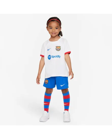 Ensemble de football Enfant FCB LK NK DF KIT AW Blanc