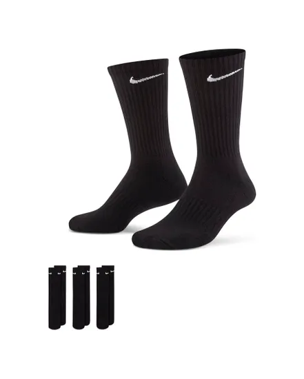 3 paires de chaussettes unisexe EVERYDAY CUSHIONED TRAINING CR Noir