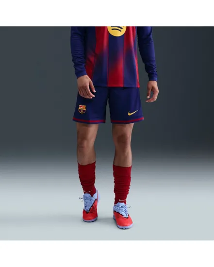 Short de football Homme FCB M NK DF SHORT STAD HM Bleu