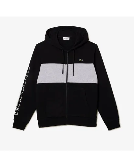 Sweat zip à capuche Homme Noir