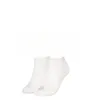 Lot de 2 paires de chaussettes Femme CK WOMEN SNEAKER 2P SHINY LOGO Blanc