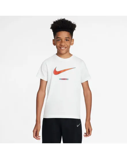 T-shirt Enfant plus agé K NSW TEE SWOOSH SSNL Blanc