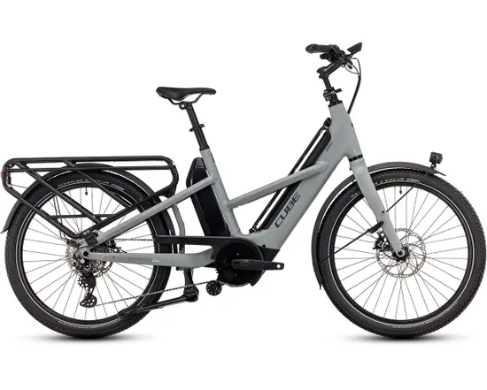 Vélo électrique cargo Unisexe LONGTAIL SPORT HYBRID 725 Gris/Noir