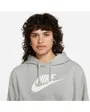 Sweatshirt à capuche manches longues Femme W NSW CLUB FLC GX CROP HDY Gris