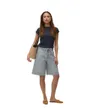 Short Jean Femme Vmaria Long Belt Denim Shorts Mix