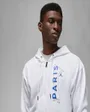 Sweatshirt à capuche manches longues Homme M J PSG FLC FZ Blanc