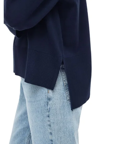 Pull col rond Femme VIOSTRIA O-NECK L/S KNIT TOP NOOS Bleu Marine