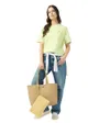 T-Shirt Femme Vert Pistache Lacoste