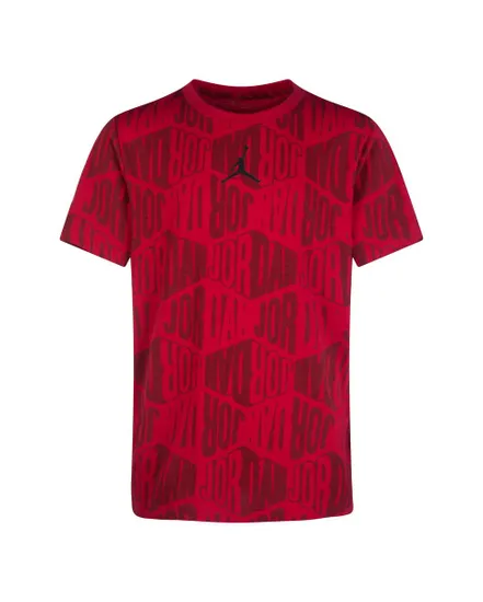 T-shirt manches courtes Enfant J DIAMOND AOP SS TEE Rouge