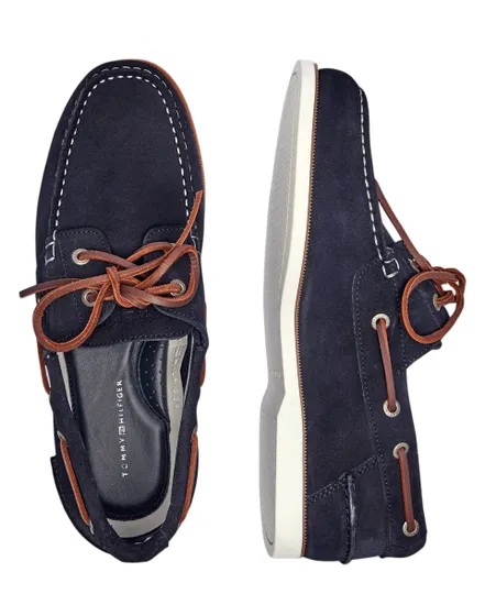 Chaussures bateau Homme TH BOAT SHOE CORE SUEDE Bleu