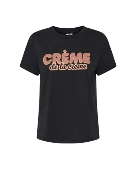 T-shirt col rond Femme VMAJILLA S/S O-NECK T-SHIRT JRS LCS GA Noir