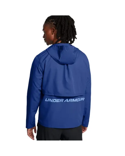 Veste à capuche zippée Homme UA LAUNCH HOODED JACKET Bleu