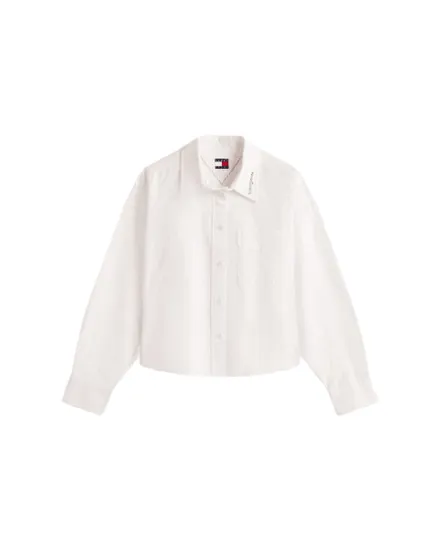Chemisier Femme OVS CROP OXFORD SHIRT Écru