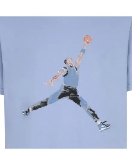 Teeshirt MC Garçon WATERCOLOR JUMPMAN S/S TEE Bleu