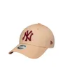 Casquette Femme Metallic Logo 9Forty Yankees Rose Pastel