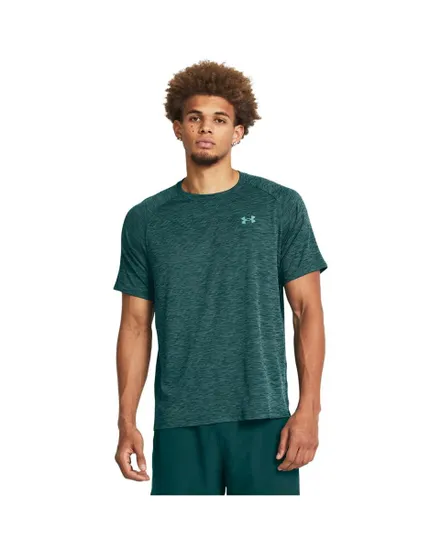 T-Shirt MC Homme UA TECH TEXTURED SS Vert