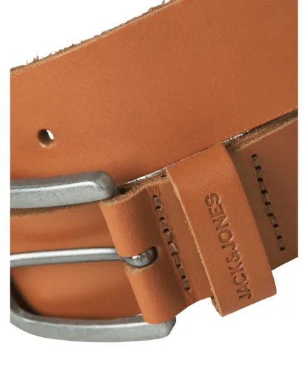 Ceinture Homme JACPIMP Cuir Cognac