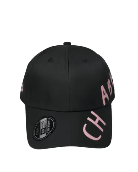 Casquette Homme Chabrand Noir Logo Rose