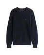 Pull col rond Homme ESSENTIAL STRUCTURE CREW NECK Bleu Marine