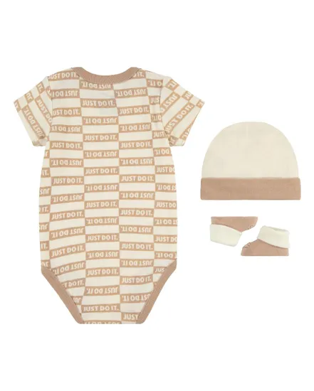 Coffret bébé Bébé BOY TEXTURED CLUB 3PC SET Beige