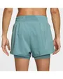 Short Femme W NK ONE DF HR 3IN 2N1 SHORT Bleu
