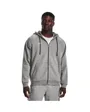 Sweat zip à capuche Homme UA RIVAL FLEECE FZ HOODIE Gris