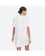 Robe Femme W NSW ESSNTL SS DRESS TSHRT Blanc