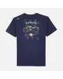 TEE SHIRT MANCHES COURTES GRAPHIQUE Homme Bleu