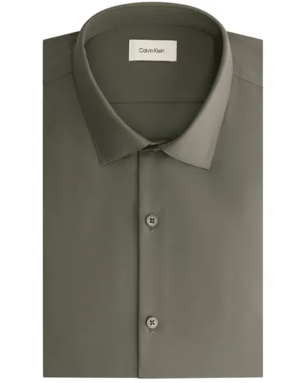 Chemise Homme SLIM PERF WOVEN STR SLD Vert Forêt