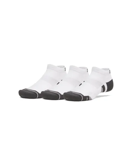 Lot de 3 paires de chaussettes Unisexe NEW UA PERF TECH 3PK LOW Blanc