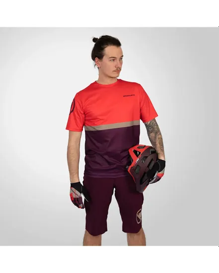 T-shirt manches courtes Homme SINGLETRACK CORE II Violet