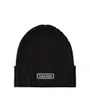 Bonnet Homme PATCH CHUNKY RIB COTTON BEANIE Noir