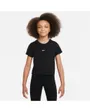 T-shirt Enfant plus agé G NSW TEE SS SLIM MOD CROP Noir