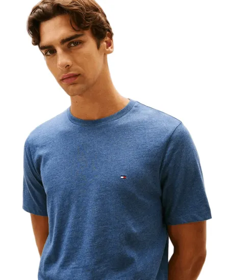 T-shirt col rond Homme ESSENTIAL REG FIT HEATHER TEE Bleu Égéen