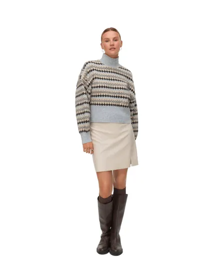 Pull Tricoté Femme VMGAiva LS Highneck Pullover