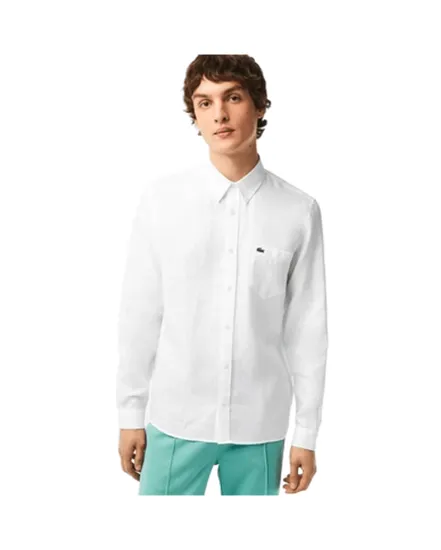 Chemise Homme Lin Blanc Lacoste