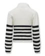 KOGFRANCA HALF ZIP L/S STRIPE KNT NOOS