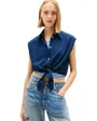 Chemisier Femme TJW Tie Front Poplin