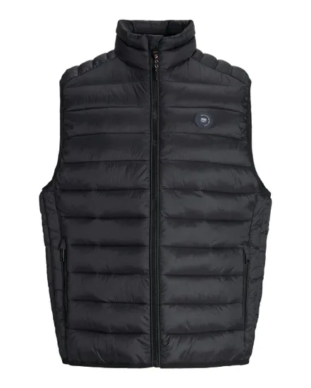Gilet anti-froid Homme JJEBRADLEY LIGHT BODYWARMER COLLAR NOOS Noir
