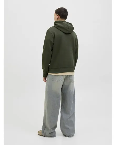 Sweat à capuche Homme JJELOGO SWEAT HOOD 2 COL 25/26 NOOS Vert